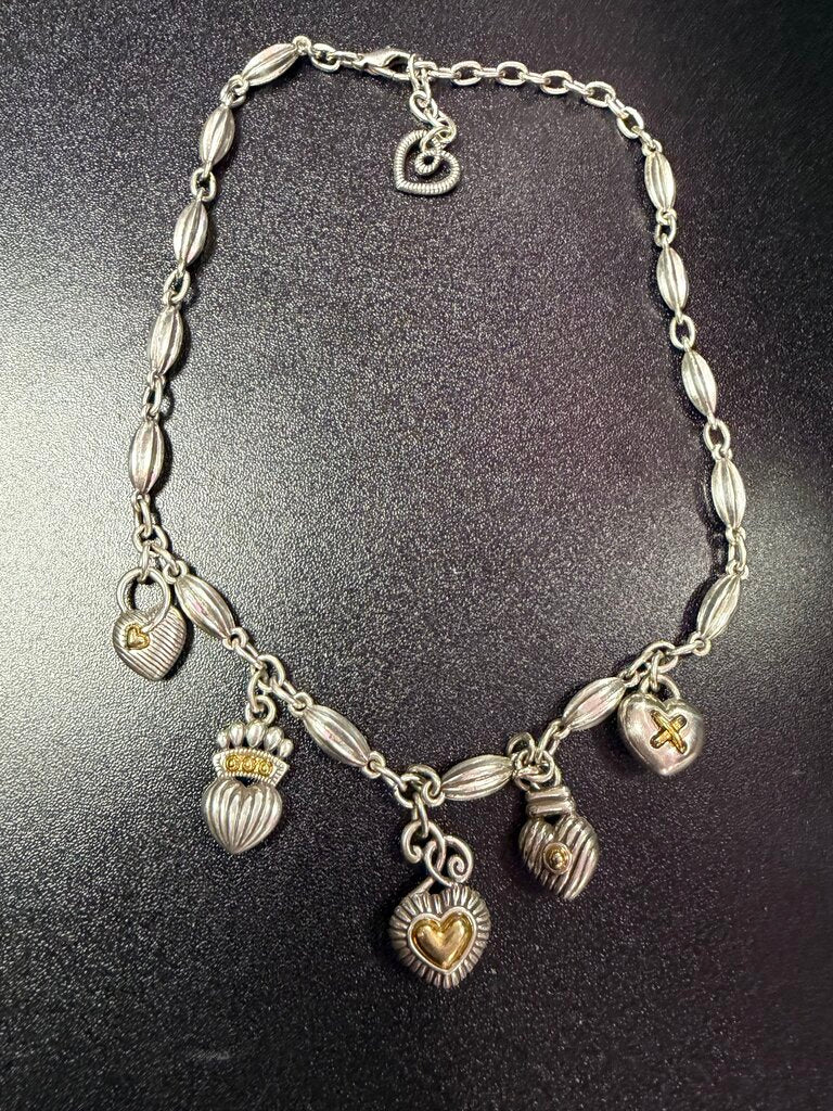 Brighton VTG 5 Charm Necklace