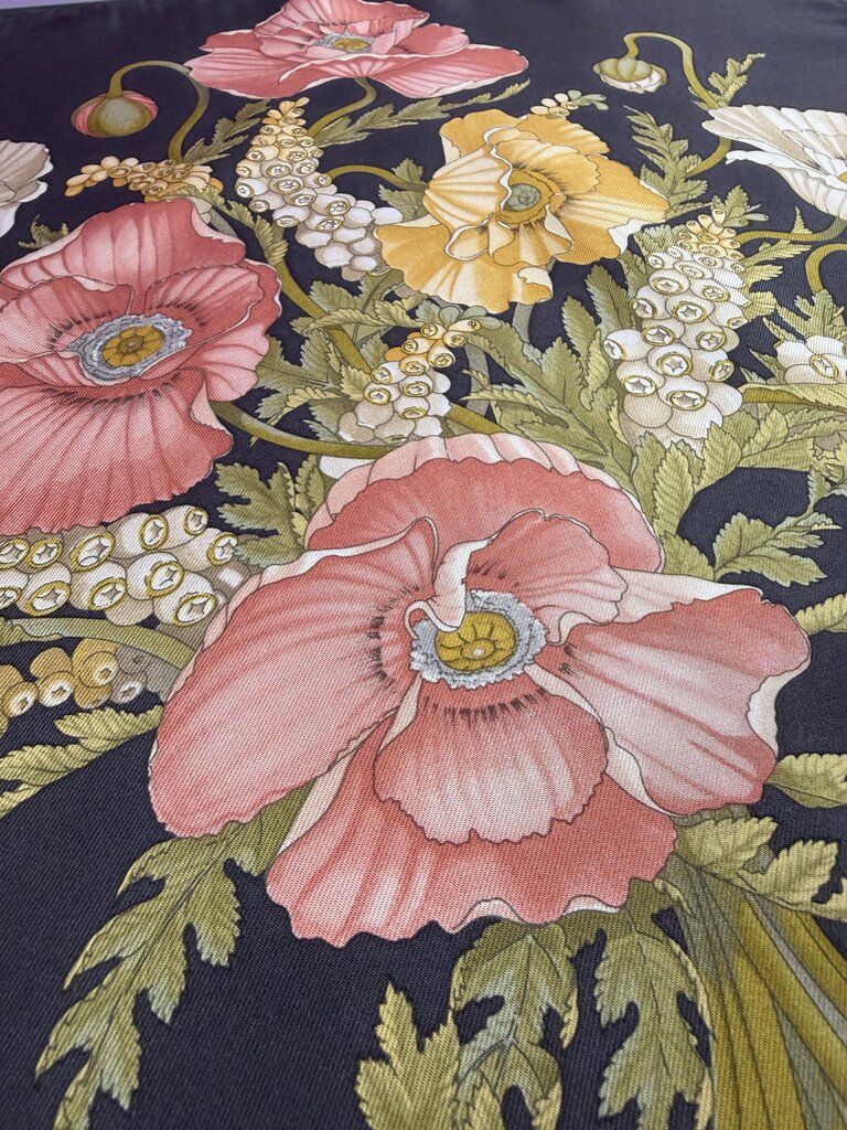 Savatore Ferragamo VTG floral silk scarf