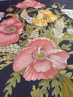 Savatore Ferragamo VTG floral silk scarf