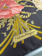 Savatore Ferragamo VTG floral silk scarf