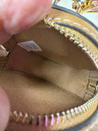 Tory Burch Thea Coin Pouch Tan Pebbled Leather