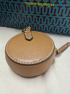 Tory Burch Thea Coin Pouch Tan Pebbled Leather