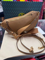 Tory Burch Thea Belt Bag 2 straps Pebbled Leather