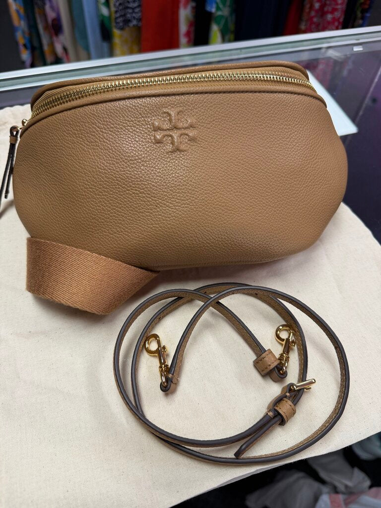 Tory Burch Thea Belt Bag 2 straps Pebbled Leather