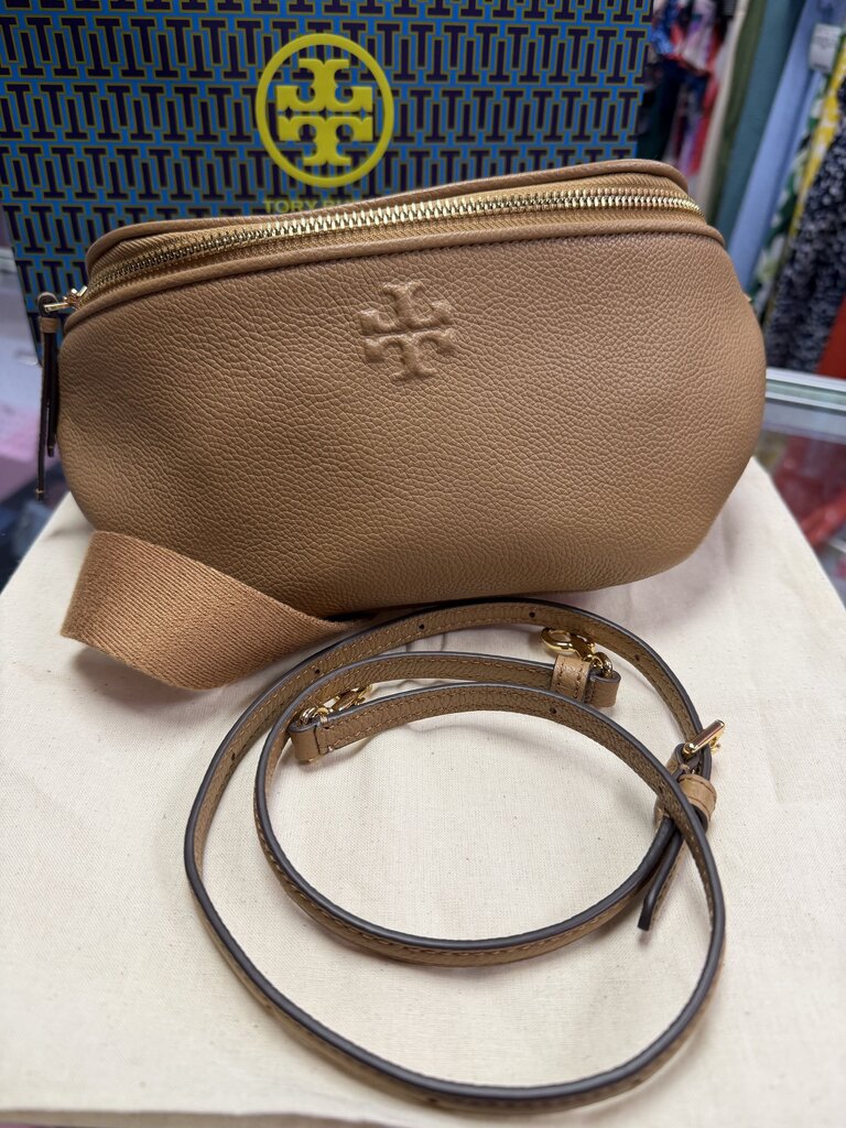 Tory Burch Thea Belt Bag 2 straps Pebbled Leather