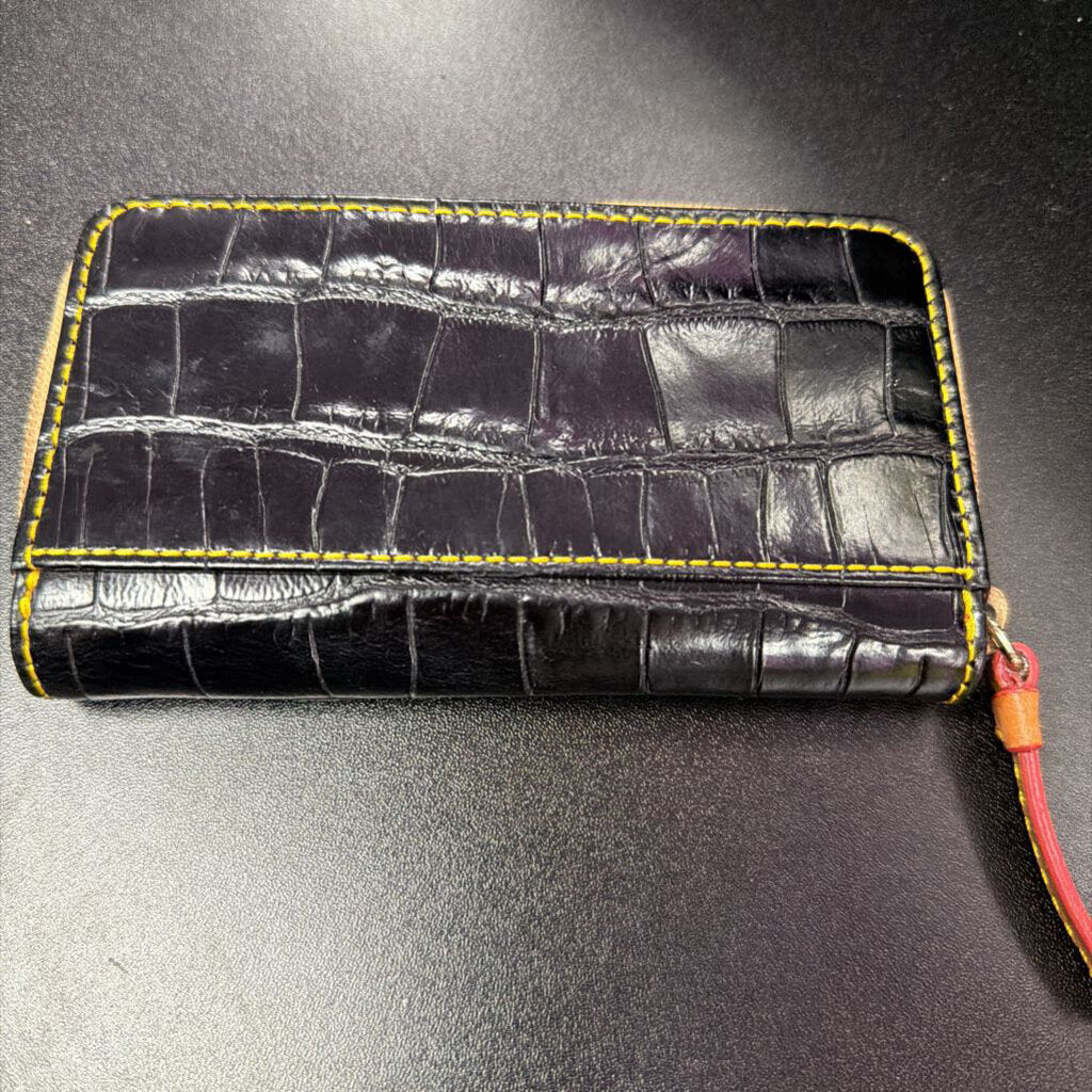 Dooney & Bourke Croco Embossed Wallet 2 Pockets