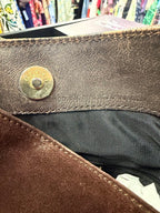 Gucci Two-Way Bamboo Suede Leather Hobo