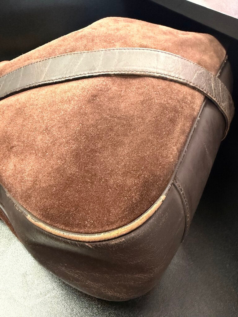 Gucci Two-Way Bamboo Suede Leather Hobo