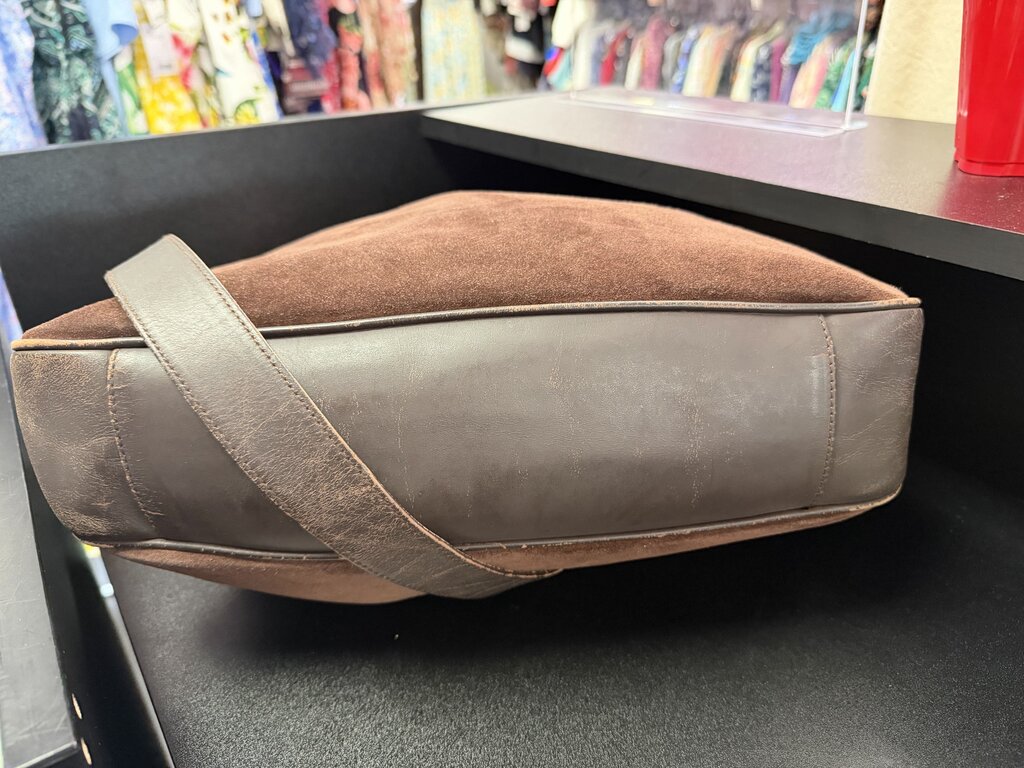 Gucci Two-Way Bamboo Suede Leather Hobo