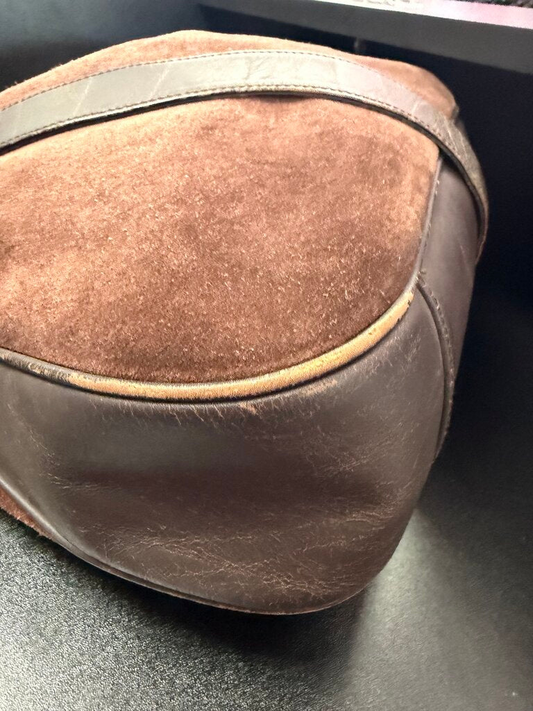 Gucci Two-Way Bamboo Suede Leather Hobo