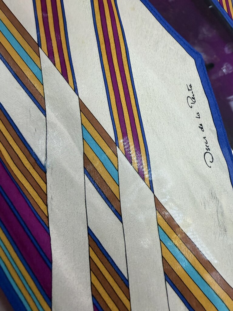Oscar de la Renta Vintage Silk Scarf