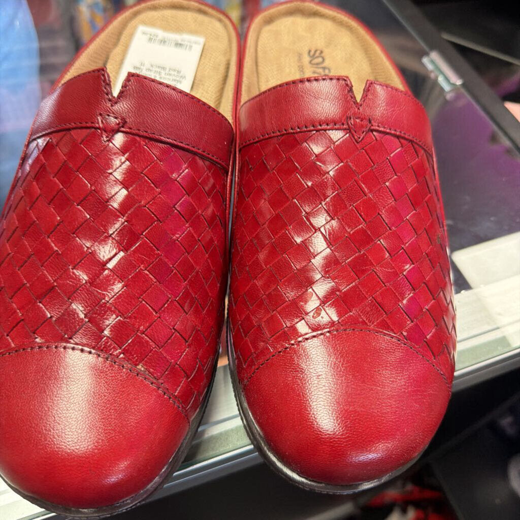 11 Softwalk San Marcos II Clogs Woven Strap NIB