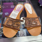 5.5/6 Dolce & Gabbana Studded Sandal Clear Strap