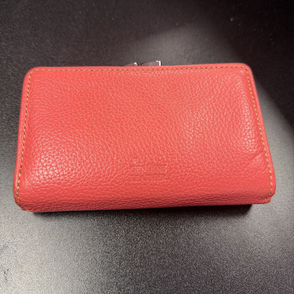 Genuine Leather Pebbled Bi-Fold Wallet