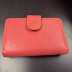 Genuine Leather Pebbled Bi-Fold Wallet