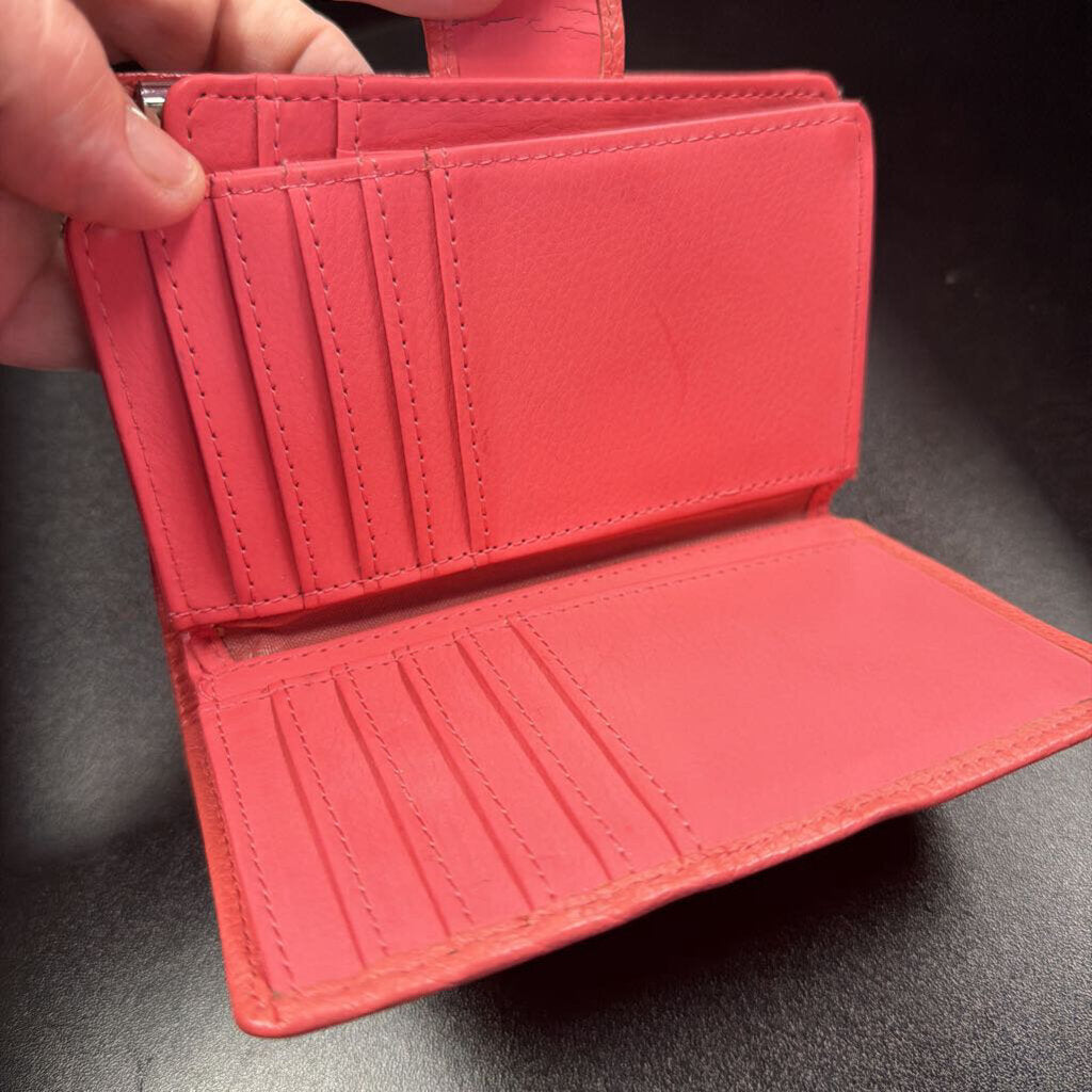 Genuine Leather Pebbled Bi-Fold Wallet