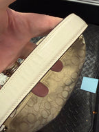 Coach Zip Shoulder Bag Signature Jacquard