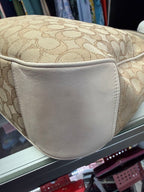 Coach Zip Shoulder Bag Signature Jacquard