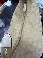 Coach Zip Shoulder Bag Signature Jacquard