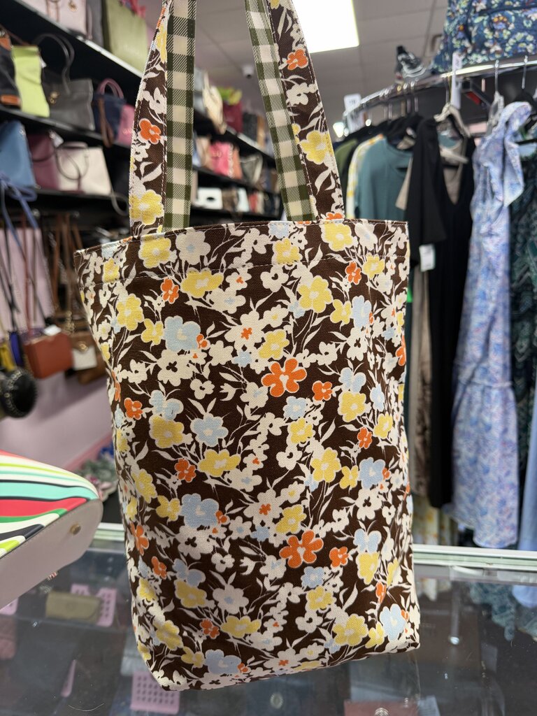 Tory Burch Limited Edition Ella Gingham Printed Tote Bag