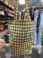 Tory Burch Limited Edition Ella Gingham Printed Tote Bag