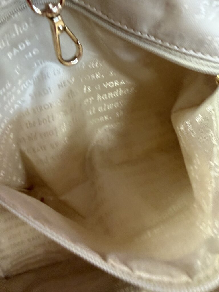 Kate Spade Canvas Rare Francis Tucan Leather Trim Tote