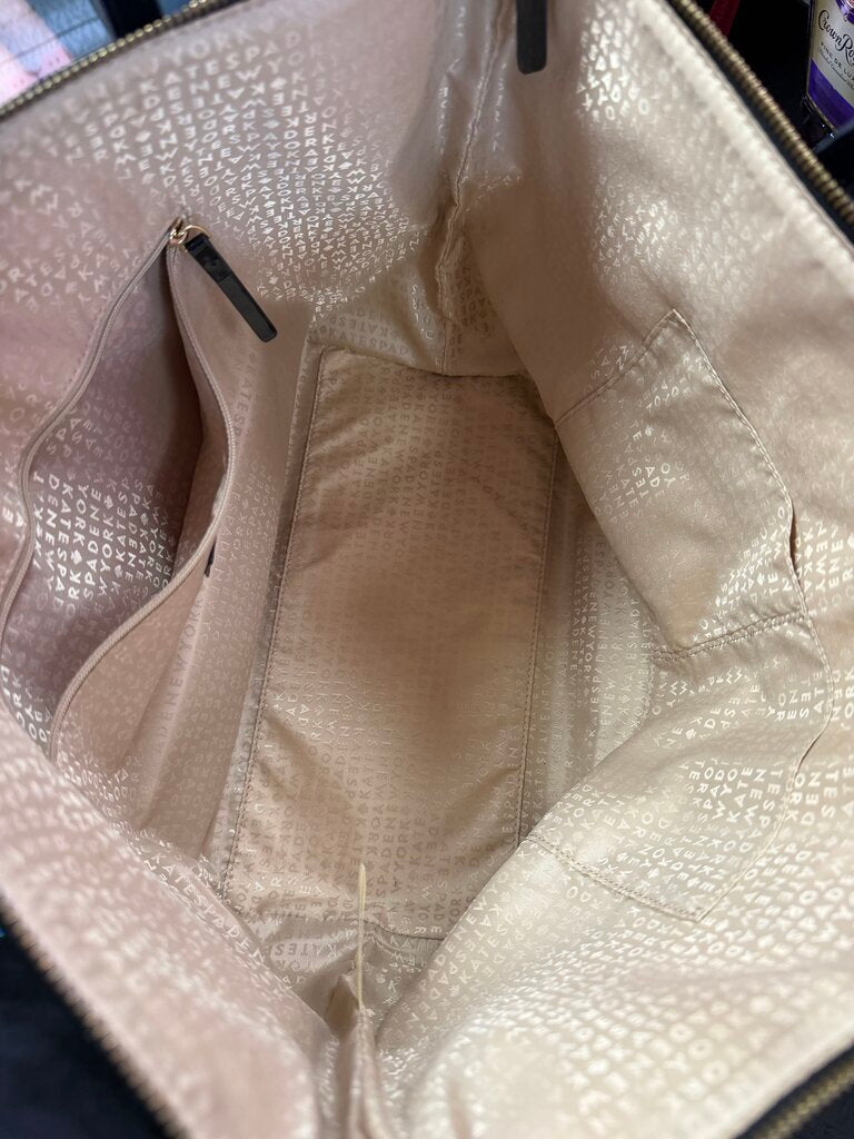 Kate Spade Sophie Camellia Street Zip Top Tote Purse Handbag Patent Polka Dot