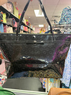 Kate Spade Sophie Camellia Street Zip Top Tote Purse Handbag Patent Polka Dot