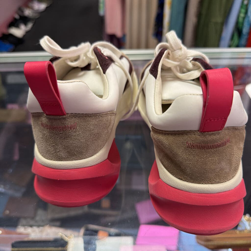 7.5 Tory Burch Good Luck Trainers Suede Leather