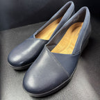 8.5 Clarks Suttyn Walk Wedge Shoe Leather