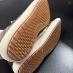 9 Clarks Nalle LAce Up Metallic Leather Finish Side Zip Sneaker