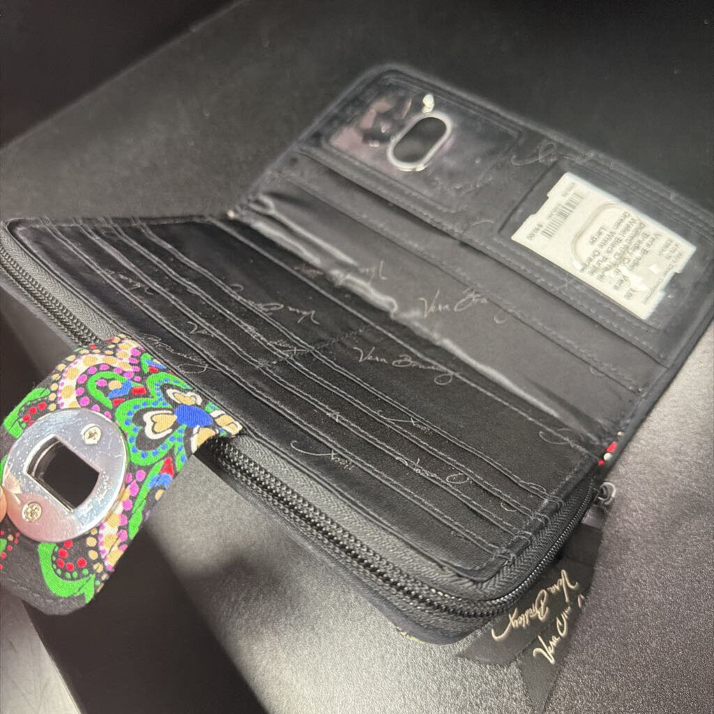 Vera Bradley Cotton Quilted RFID Travel Wallet