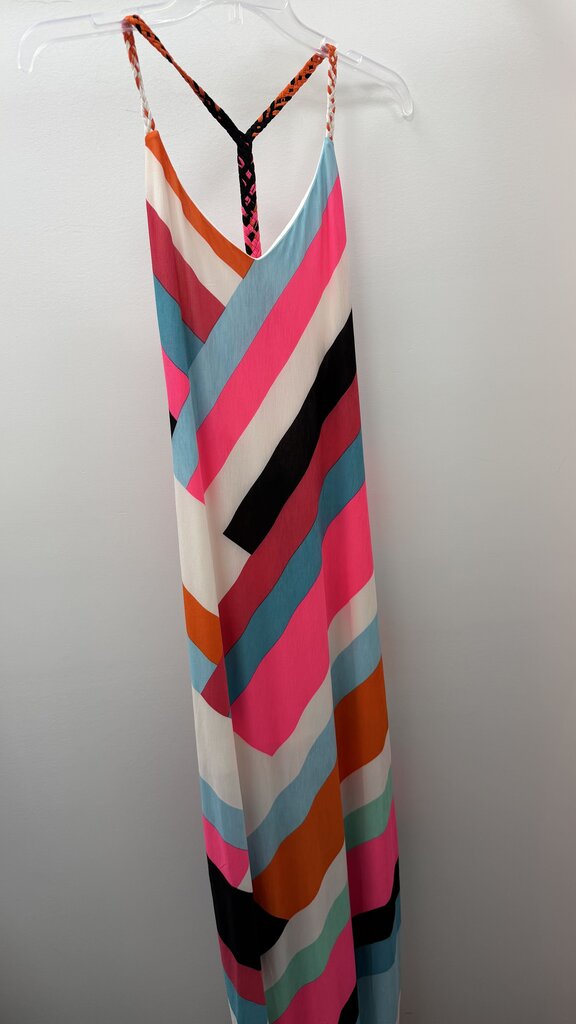 LG Rope Straps M/C Pattern Maxi Dress