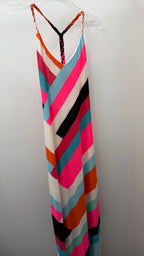 LG Rope Straps M/C Pattern Maxi Dress