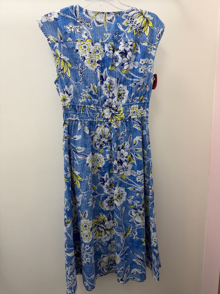6 S/S Floral Stretch Drawstring