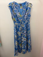 6 S/S Floral Stretch Drawstring