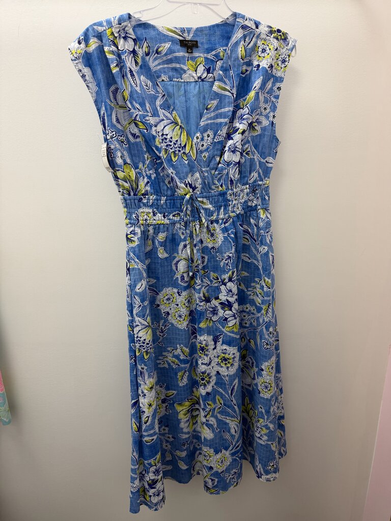 6 S/S Floral Stretch Drawstring