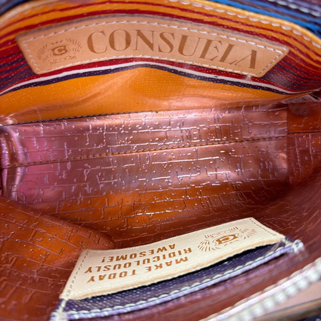 Consuela Rattler Midtown Clutch Reptile Embossed Leather