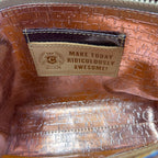 Consuela Rattler Midtown Clutch Reptile Embossed Leather