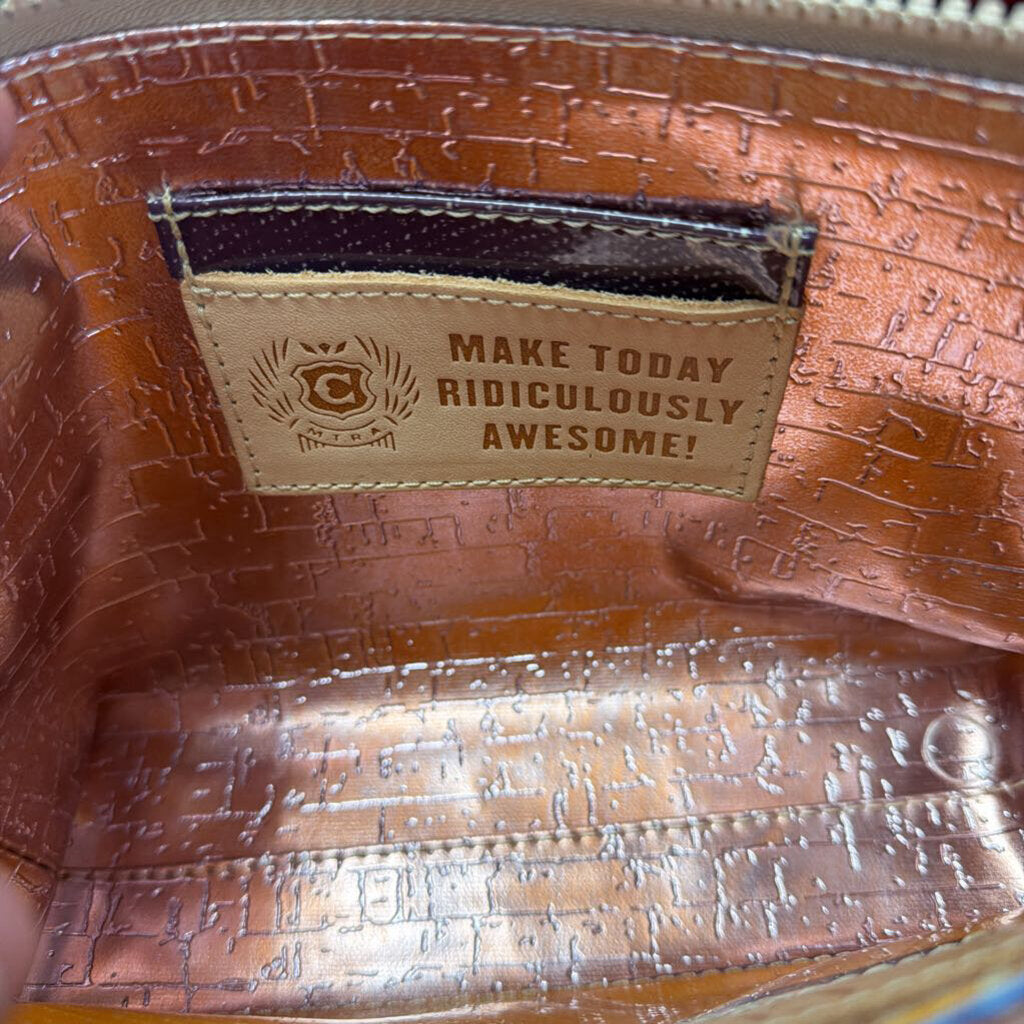 Consuela Rattler Midtown Clutch Reptile Embossed Leather