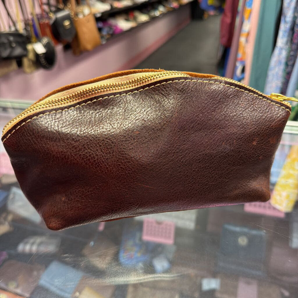 Portland Leather Goods Total Eclipse Makeup Bag