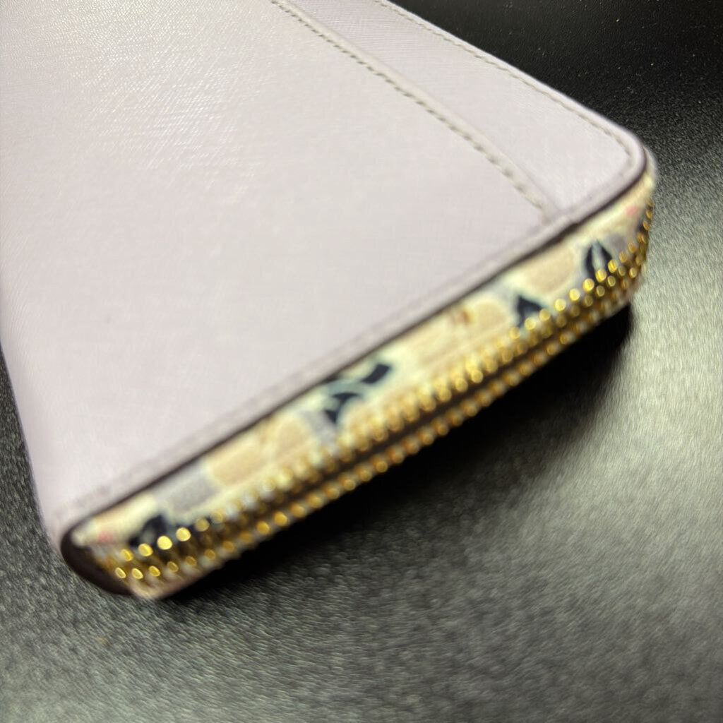 Kate Spade Devin Wallet Zip Around Floral Detail Wallet