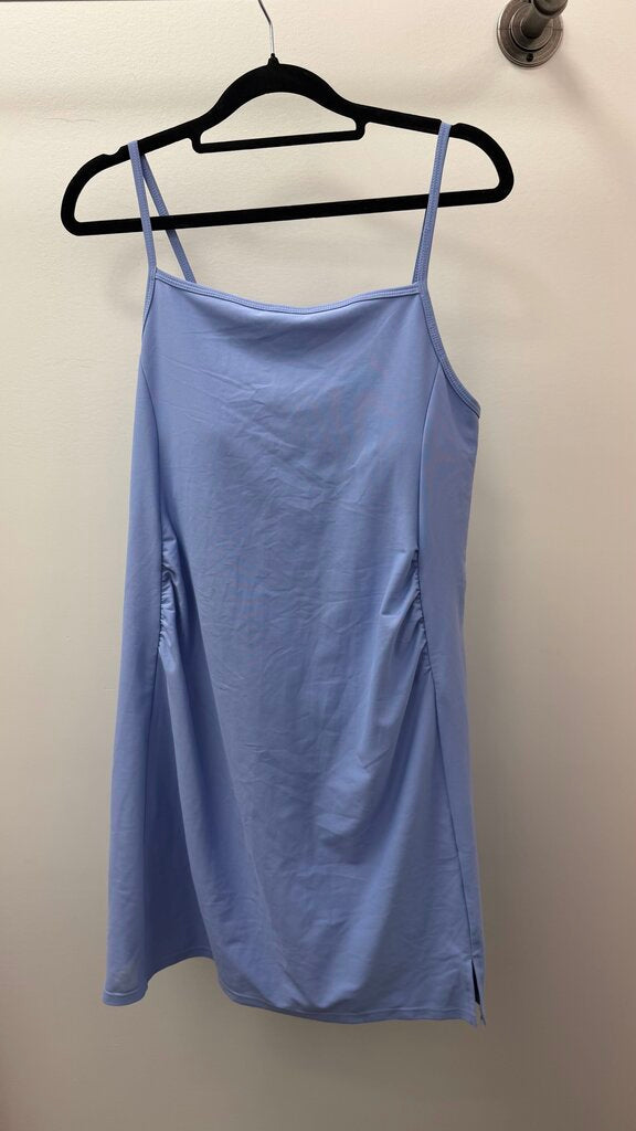 MD Spaghetti Solid Athletic Rouched Side Dress