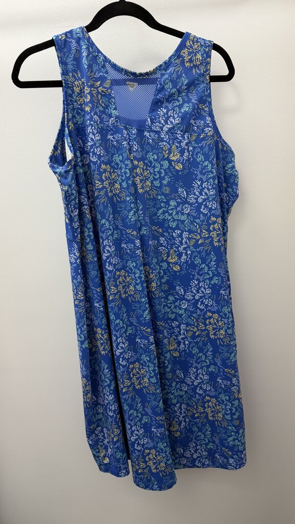 XXL-22/24 Tropical Patterned Floral Mesh Tank Dress