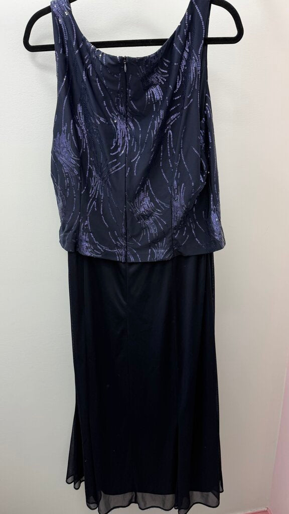 16 Sequin Mock 2pc Evening Dress