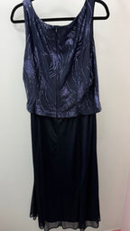 16 Sequin Mock 2pc Evening Dress