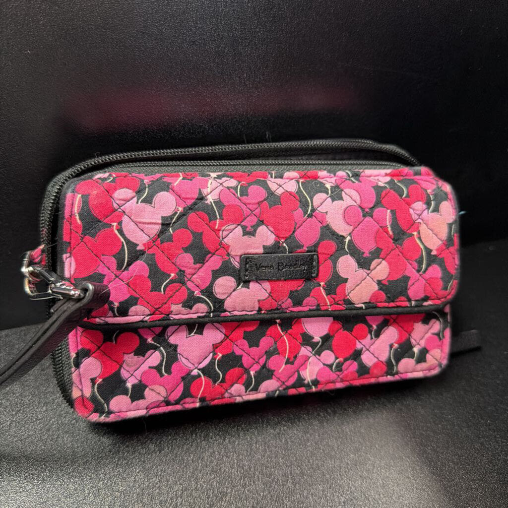 Vera Bradley Quilted Mickey Large RFID Wallet Wrist Can Crossbody But No Strap