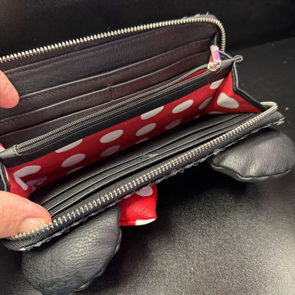 Disney X Loungefly Sequin Minnie Ears Bow Wallet