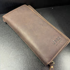 Jeep Leather Folding Large Wallet