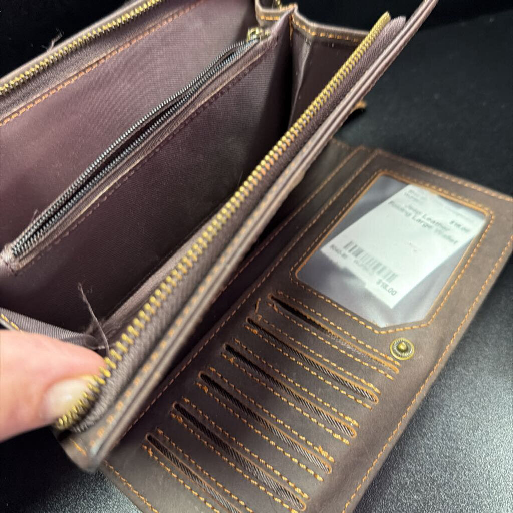 Jeep Leather Folding Large Wallet